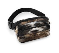 Pastor Border Collie Gürteltasche mit verstellbarem Riemen, modische Hüfttasche für Outdoor-Sport, Wandern