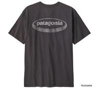 Patagonia - 95 Oval Logo T-Shirt - T-Shirt, Gr. S, grau (InkBlack)