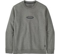 Patagonia '95 Oval Logo Uprisal Crew Sweatshirt, S, gravel heather