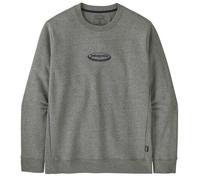 Patagonia '95 Oval Logo Uprisal Crew Sweatshirt, M, gravel heather