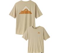 Patagonia - Atmungsaktives T-Shirt - M's Cap Cool Daily Graphic Shirt - Lands Driftways: Pumice X-Dye für Herren - Größe S - Orange Orange S