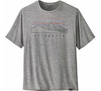 Patagonia - Atmungsaktives T-Shirt - M's Cap Cool Daily Graphic Shirt Stratapeaks: Feather Grey für Herren - Größe XL - Grau Grau XL