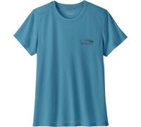 Patagonia - Atmungsaktives und leichtes Trail-T-Shirt - Damen - W's Cap Cool Trail Shirt Stratapeaks Shore Blue - W's Cap Cool Trail Blau XS