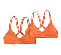 Patagonia Bay Reversible Seaglass Bikini Oberteil Damen Bikinis orange Größe XS Surfen/ SUP