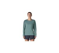 Patagonia Women's Long-Sleeved Capilene Cool Daily Shirt - Boardshort Logo blue sage/light blue sage x-dye L