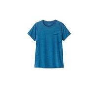 patagonia cap cool daily boardshort mit logo funktions t shirt fur damen blau L