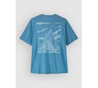 Patagonia Cap Cool Daily - Cloud Crag T-Shirt shore blue / light xdye Herren Gr. XL