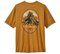 Patagonia Cap Cool Daily Graphic Lands T-Shirt, L, chouinard crest: talon gold x-dye