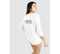 Patagonia - Women's L/S Cap Cool Daily Graphic Shirt Waters - Longsleeve, Gr. S, grau (BoardshortLogoLightPlumeGrey:White)