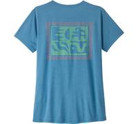 Patagonia Women's Capilene Cool Daily Shirt - Mother Rays shore blue/light shore blue x-dye L