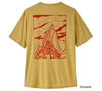Patagonia Cap Cool Daily Shirt Cloud Crag T-Shirt, M, limestone yellow - light limestone yellow x-dye