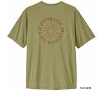 Patagonia Cap Cool Daily Shirt Spoke Stencil T-Shirt, L, gumtree green - light gumtree green x-dye