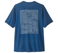 Patagonia Herren T-shirt Mit Kurzen ärmeln Mann M's Cap Cool Daily Shirt - Strataspire Blau Xs