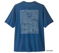 Patagonia Cap Cool Daily Shirt Strataspire T-Shirt, L, clement blue - light clement blue x-dye
