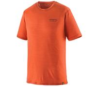 Patagonia - Cap Cool Merino Graphic Shirt - Merinoshirt, Gr. S, rot (HeritageHeader:CoalOrange)