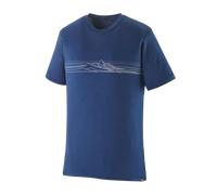Patagonia Cap Cool Merino Blend T-Shirt Herren - Strata Stripe: Clement Blue / S