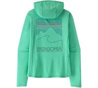 Patagonia Cap Cool Sun Peak Visions Damen Hoodies tuerkis Größe L Trekking Atmungsaktiv