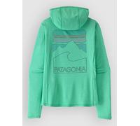 Patagonia Cap Cool Sun - Peak Visions Hoodie aqua stone / early teal Damen Gr. XL