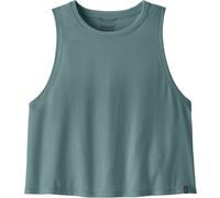 Patagonia Cap Cool Trail Cropped Top Damen Tanktops gruen Größe L Trekking Hautfreundlich Lyocell (Tencel™)
