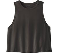 Patagonia Cap Cool Trail Cropped Top Damen Tanktops schwarz Größe L Trekking Hautfreundlich Lyocell (Tencel™)