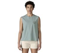 PATAGONIA W's Clean Climb Roots Boxy Organic Tank - Damen - Grün / Blau - Größe M- Modell 2025
