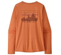 Women's Long-Sleeved Capilene® Cool Daily Graphic Shirt - skyline rock : melon xdye / M