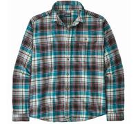 Patagonia Cotton in Conversion Lightweight Fjord Flannel Langarmshirt, S, lavas/belay blue