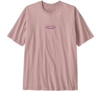 patagonia 95 oval logo oversized kurzarm t shirt fur damen violett M