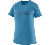 Patagonia Damen Cap Cool Merino Graphic T-Shirt (Größe L, blau)