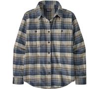 Patagonia Damen Fjord Flannel Bluse (Größe M, river plaid: barnacle blue)