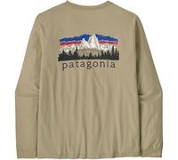 Patagonia - L/S Fitz Roy Foothills T-Shirt - Longsleeve, Gr. XXL, beige (WeatheredStone)