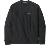Patagonia - Recyceltes Kapuzensweatshirt - Fitz Roy Icon Uprisal Crew Sweatshirt Ink Black für Herren aus Baumwolle - Größe S - schwarz schwarz S