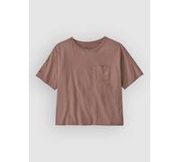 Patagonia - Women's Fitz Roy Massif Easy Cut Pocket Tee - T-Shirt, Gr. M, braun (MoonriseTaupe)