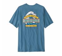 Patagonia Great Waves Responsibili-Tee T-Shirt, S, shore blue