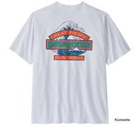 Patagonia T-Shirt Great Waves Responsibili-Tee Kurzarm Herren Weiß Größe S