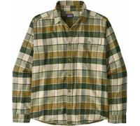 Patagonia - Hemd aus Bio-Baumwolle - M's L/S LW Fjord Flannel Shirt Rocky: Old Growth Green für Herren aus Baumwolle - Größe XL - Grün Grün XL