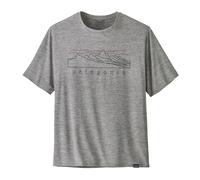 Patagonia - Atmungsaktives T-Shirt - M's Cap Cool Daily Graphic Shirt Stratapeaks: Feather Grey für Herren - Größe M - Grau Grau M