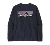 Patagonia Herren Langarmshirt P-6 LOGO RESPONSIBILI-TEE, marine, Gr. M