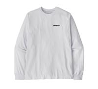 Patagonia Longsleeve M's L/S P-6 Logo Responsibili-Tee aus recycelter Baumwolle Weiß L Herren