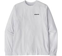Patagonia Longsleeve M's L/S P-6 Logo Responsibili-Tee aus recycelter Baumwolle Weiß L Herren