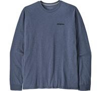 Patagonia - L/S P-6 Logo Responsibili-Tee - Longsleeve, Gr. M, blau (P-6Outline:CurrentBlue)