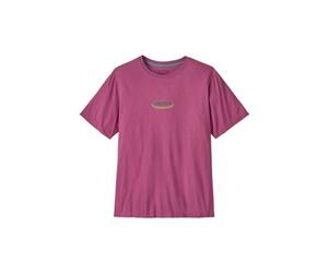 patagonia herren t shirt mit kurzen armeln modell 95 oval logo rosa