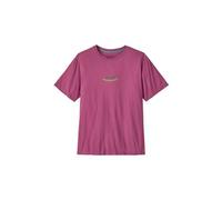 patagonia herren t shirt mit kurzen armeln modell 95 oval logo rosa L