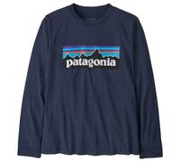 Patagonia - Kid's L/S P-6 Logo T-Shirt - Pullover, Gr. 146-152 L, blau (NewNavy)
