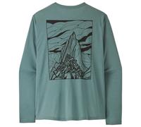 Patagonia Funktions-Langarmshirt Cap Cool Daily Cloud Crag BlueSage/LightBlueSage X-Dye, Gr. S