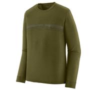 Patagonia L/S Cap Cool Merino Blend Graphic Shirt Langarmshirt, M, strata stripe: pond green