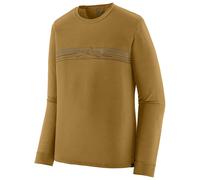 Patagonia | Men's Long-Sleeved Capilene® Cool Merino Blend Graphic Shirt, M strata stripe: bobcat bro