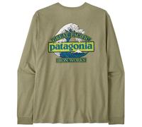 Patagonia - L/S Great Waves Responsibili-Tee - Longsleeve, Gr. XS, oliv (GumtreeGreen)