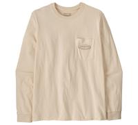 Patagonia - L/S MW '95 Oval Logo Pocket Tee - Longsleeve, Gr. L, beige (UndyedNatural)