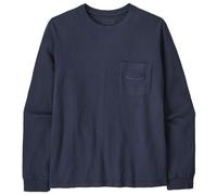 Patagonia - L/S MW '95 Oval Logo Pocket Tee - Longsleeve, Gr. L, blau (NewNavy)